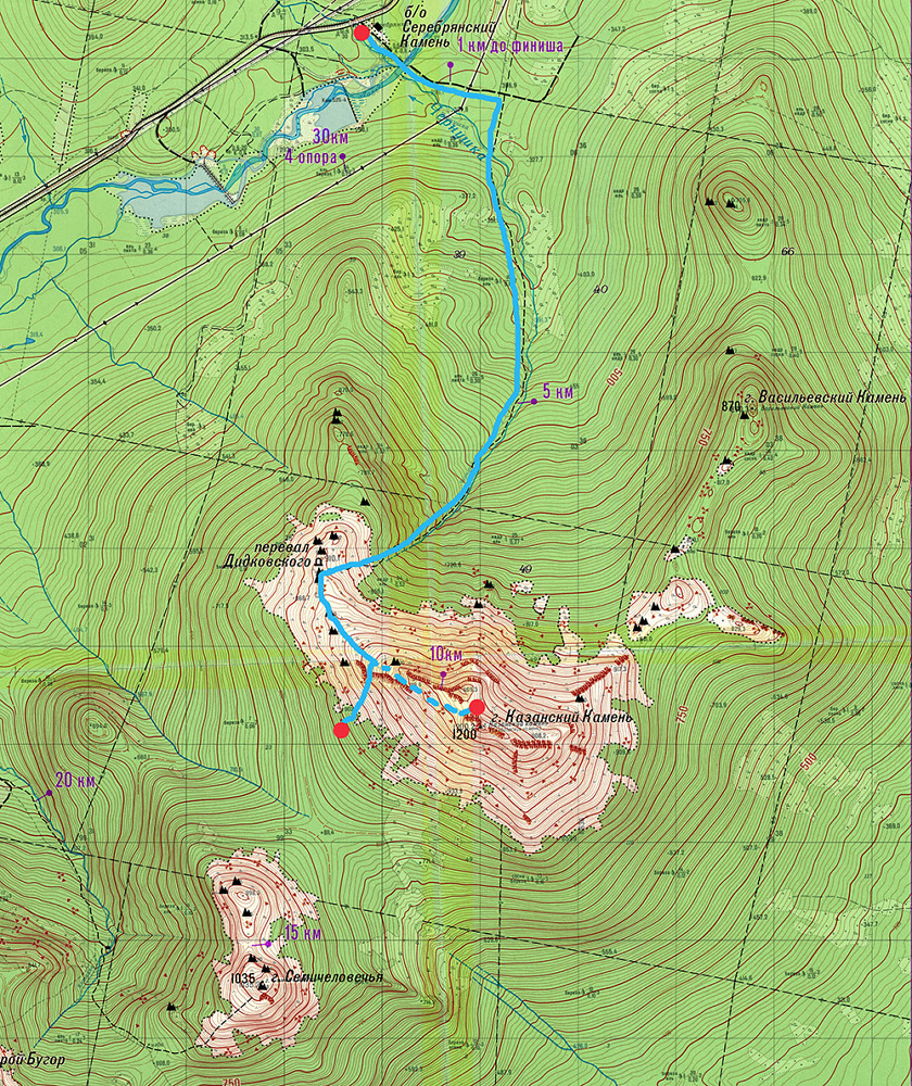 Скитур с элементами лыжного похода в районе Конжаковского камня. (карты  +GPS track) — Extreme Jewelry