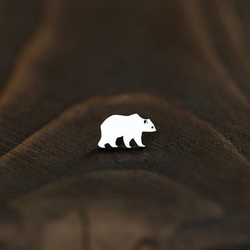 Серьга Бурый медведь