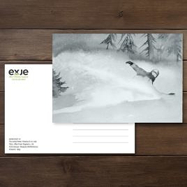 открытка про сноуборд